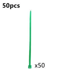 50pcs/Pack Green Self-Locking Plant Ties, Plastic Multi-Purpose Zip Ties For Organizing Wires, Fixing Plants, Bundling Items - Army Green - View 8