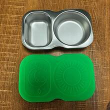 Stainless Steel Snack Container With Lid, Salad Dressing Container, 5.3 Ounces (Approximately 150.3 Grams) 2-Grid Small Flavor Container, With Leak Proof Silicone Lid, Perfect Size Reusable Sauce Cup Snack Box For As A Gift Giving Option For Ramadan/Valentine's Day - Multicolor - View 11