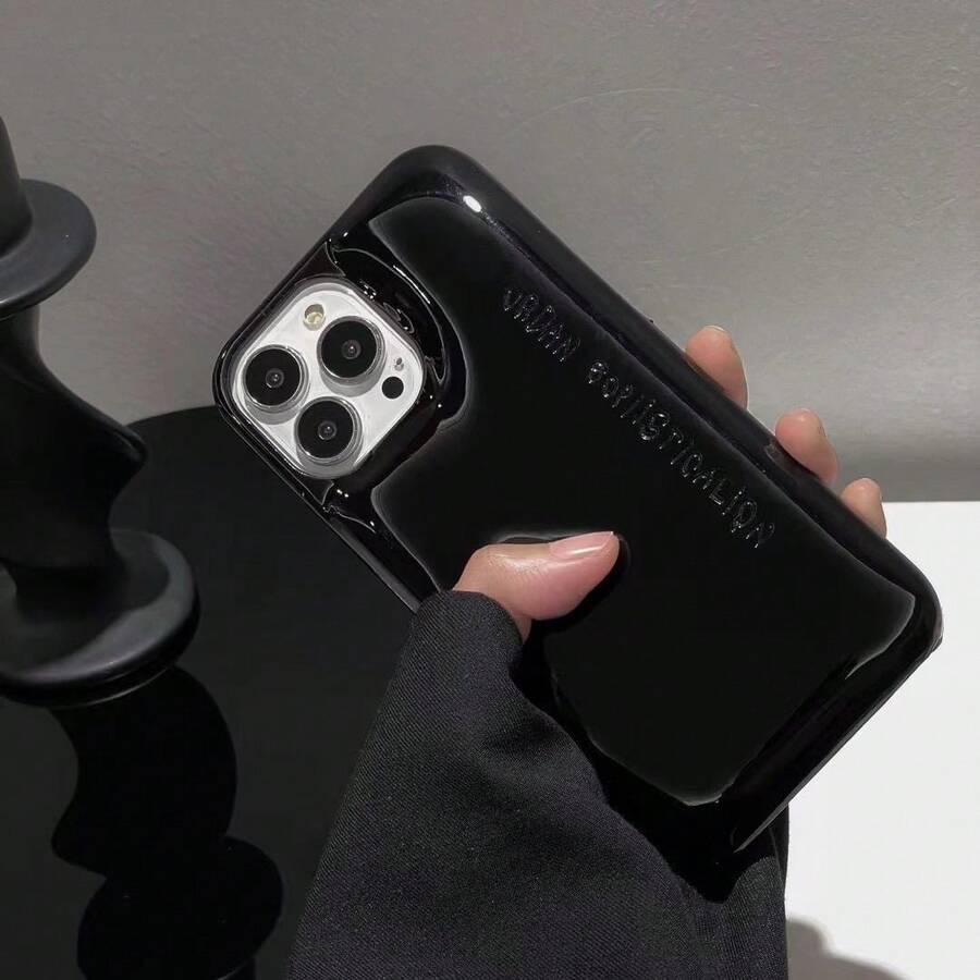 [Winter New Arrival] Apple 17 Air New Premium Leather Cute Candy-Colored Unique Soap Design Phone Case Compatible With IPhone 17/17 Pro/17 Pro Max/16 Pro Max/16/16 Pro/15/15 Pro/15 Pro Max/14/14 Pro/14 Pro Max/13 Pro Max. Minimalist Design, Fashionable And Creative. Popular With Men And Women. Shockproof, Drop-Proof, Scratch-Resistant, And Waterproof. - 黑色 - 查看 1