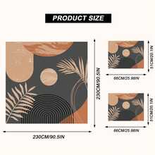 Boho Duvet Cover 3 Pieces Soft Washed Microfiber Duvet Cover Set Abstract Arch Sun Modern Mid Century Bedding Sets For All Seasons Home Bedding Decorations - Black - View 7