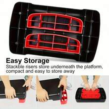 1 健身踏步机：可调节有氧踏步机，适用于瑜伽、私人训练和减肥。