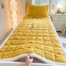 1pc Thick Warm Tafuron Mattress Pad, Home Use Tatami Mat Cushion (Excluding Pillowcase And Pillow), Suitable For Bedroom, Hotel, Dormitory, Autumn/Winter/Spring - Taffeta Quilted Mattress - View 10