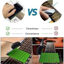 instrumento de cuerdaLimpiador de cuerdas de ra utilizado para limpiar cuerdas y diapasones kit de cuidado de mantenimiento de limpieza para ra bajo mandolina ukelele Mantenimiento y Limpieza Eficaz - como en la foto - Ver 6