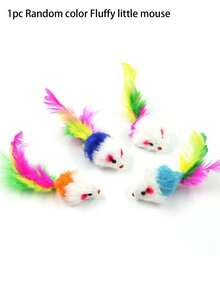 15英寸室内猫树塔，剑麻包裹的猫抓柱，带悬挂式老鼠玩具的互动式猫攀爬架，耐用猫用品 - 彩色 - 查看 8