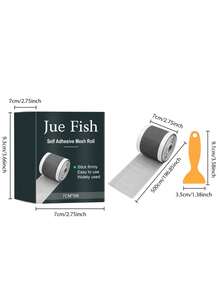 Self-Adhesive Mesh Rolls, Home Use Self-Adhesive Repair Screens, Toilet Drain, Sink Strainer