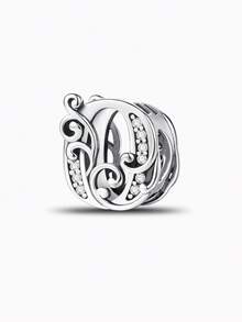 1pc Fashion Vine Inlaid Diamond Letter Beads, Suitable For Women Bracelet, Bangle DIY Jewelry Making And Daily Outfit Matching - Vine Diamond Letters - View 26