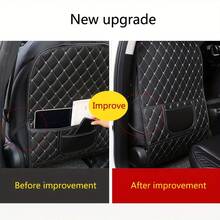 1pc Car Seat Back Protector Pad, Anti-Kick Mat, Storage Organizer Pad For Rear Seats - A - View 5