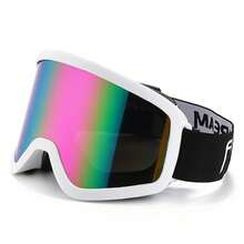 1 件装，冬季滑雪装备，成人滑雪镜，KTM 摩托车镜，骑行镜，雪地摩托车镜，海绵舒适镜，可佩戴近视眼镜的滑雪镜，户外运动镜