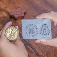 1pc Customized Soap Mold / Personalized Soap Label / Brass Soap Mold / Handled Stamp - Multicolor - View 4