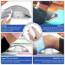 Back Stretcher, Adjustable Back Stretcher, Herniated Disc, Improves Back Stretcher for Lower and Upper Lumbar Spine with Massage Points for Herniated Disc, Scoliosis, Sciatica, für Büro, Auto & Zuhause, leicht zu transportieren & zu reinigen - Grau - Übersicht 8