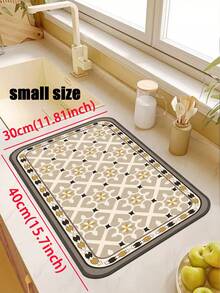 [HÀNG HOT!!!] 1 tấm thảm bếp bằng cao su mềm, dày 3.5mm, họa tiết hoa văn cổ điển châu Âu, thảm thấm hút nước, có thể tùy chỉnh kích thước cho phù hợp với nhà bếp, bề mặt vải, lớp xốp ở giữa, lớp cao su dưới cùng, thích hợp làm thảm bếp, trang trí nhà bếp, trang trí đám cưới, trang trí nhà cửa, thảm phòng tắm, thảm lối vào, thảm phòng giặt, thảm hành lang, thảm phòng khách, v.v. - Nhiều màu - Xem 16