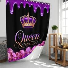 1pc/4pcs Valentine's Day Luxury Queen Style! Red Rose High Heel Shower Curtain Set, Includes 12 Hooks, Non-Slip Bath Mat, U-Shaped Toilet Seat Cover, Machine Washable, Artistic Design, Suitable For All Seasons, Valentine's Day Shower Curtain, Bathroom Decor - Multicolor - View 36