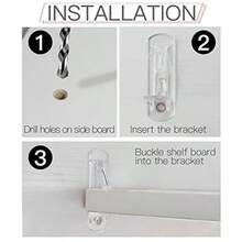 50 Pcs Plastic Locking Shelf Pins 6.9mm 3/4 Clear Plastic Locking Shelf Support Nail Clips For 6.8-6.9mm Diameter Nail Holes And Slightly Larger Than 20-21mm Cabinet Shelves - As Pic - View 5