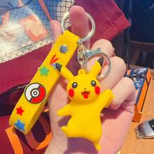 Pokémon Keychain - Cartoon Pikachu Plush Pendant, Car Key Chain Accessory, Creative Cute 3D Bag Charm, Holiday Party Gift - Multicolor - View 18