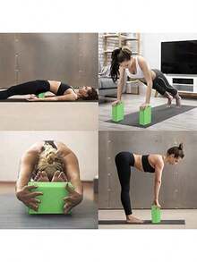 男女通用瑜伽砖，EVA材质足垫，适合初学者，健身器材，儿童舞蹈垫，高密度瑜伽健身运动舞蹈练习垫 - 彩色 - 查看 8