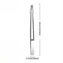 High Quality Stainless Steel Eyebrow Tweezers, Hair Removal Pliers Tweezers, Specialized For Plucking Hairs, Angled Eyebrow Tweezers, Hair Removal Clip Beard Clip, Facial Care Tools For Men And Women - Multicolor - View 7