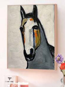 1 Set Pintura personalizada por número DIY, caballo abstracto, perfecto para la decoración del dormitorio y la decoración artística de la pared, el mejor regalo para un amigo