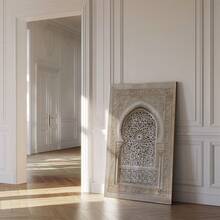 1幅无框清真寺艺术印刷品，伊斯兰风格墙面装饰阿拉伯书法海报，穆斯林家居装饰，斋月和开斋节的完美礼物，客厅、卧室或宿舍的精美艺术品，个性化海报，房间装饰，墙面印刷品 - 彩色 - 查看 4