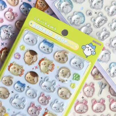 1個 アニメ カートゥーン ステッカー、かわいい子猫ステッカー、再利用可能な防水ステッカー、DIY クラフトステッカー、DIYスマホケース、DIYステッカーノート、DIYクラフト、ノートパソコン、ギフトパッケージ、パーティー装飾、完璧な休日のギフト、ファンや友人へのギフトに最適