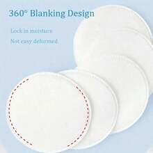 100/50/5片装奢华化妆棉，用于面部清洁和卸妆，低致敏性且不含杂质（包装可能有所不同）