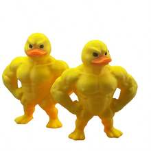 1 Muscle Duck Statue - A Posture And Action Doll Showcasing Strength, With A Muscular Body And Expressive Eyes, A Yellow Cartoon Collectible Toy - Multicolor - View 10