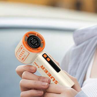 150W Powerful Turbo Storm Fan - Industrial Grade 150W Powerful Turbo Storm Fan | Dual-Mode Design Cooling (Desktop/Handheld) | Instant Strong Wind, Suitable For Camping/Office | Beating The Heat, Perfect For Women's Birthday Or Holiday Gift, Also An Ideal Gift For Thanksgiving, Christmas, Easter