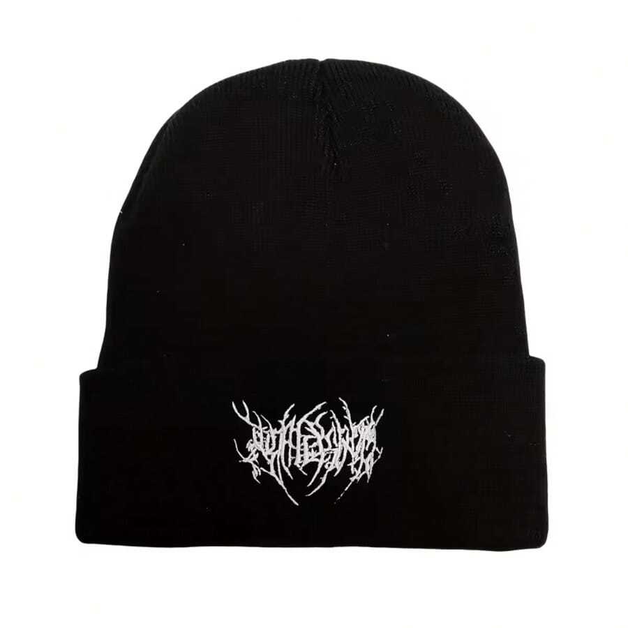 67 Six Seven Mystery Knitted Hat - 67 Number Design Unisex Winter Style, Elastic And Warm, Suitable For All Seasons, Hip-Hop Style With Iconic 67 Logo, Casual And Christmas Gift Accessory - 黑色5 - 查看 1