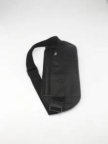 1pc Passport Holder RFID Blocking Waist Pouch, Waterproof Hidden Travel Wallet - Black - View 7