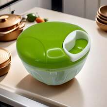 1pc, Vegetable Cutter, Multifunctional Garlic Masher, Manual Food Chopper, Vegetable Chopper, Creative Garlic Crusher, Meat Masher, Kitchen Stuff, Kitchen Gadgets Kitchen Accessories Seasoning Supplies - Green - View 8