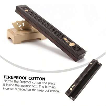 Buy Incense Box, Get 20g Incense Free - Minimalist Handmade Bamboo Incense Burner With Ash Catcher, Ideal For Home Fragrance Decor, Desktop Accessory, Tea Ceremony - Perfect For Home, Office, Yoga, Romantic Dinner - Unique Holiday Gift