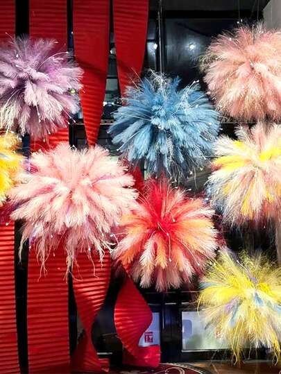 5pcs/10pcs/20pcs Artificial Rattan, 55cm/21.65 Inches High, Fluffy Faux Grass, Large Universal Reed Branches, Suitable As Vase Filler For Home Kitchen Bohemian Decor, Room Decor, Wedding Party Decor, Artificial Plants, Autumn Decor, Room, Desk, Garden Decor, Room Decor Accessories (Note: 10pcs Is The Standard Size), Valentine's Day, Birthday, Graduation Gift, Autumn Decor, Autumn