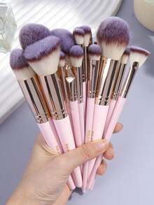 MAANGE 18pcs/25pcs Professional Face Makeup Brush Set,With Drawstring Storage Bag,Protable Travel Makeup Brush Set