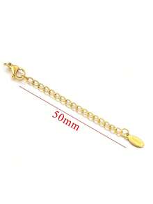 10pcs/Set/Lot Stainless Steel Pendant Lobster Clasp Extender Chain DIY Jewelry Making Bracelet & Necklace Accessory - 10pcs - View 20