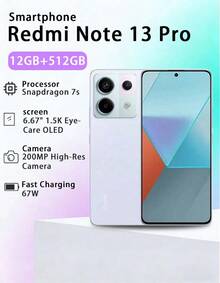 Xiaomi Redmi Note 13 Pro 5G Smartphone, Snapdragon 7s Gen 2 Processor, 1.5K 120Hz AMOLED Display - Purple - View 7