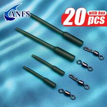 20pcs Carp Fishing Lead Clips & Tail Rubbers Kit Size 4 End Tackle Set With Anti- Sleeves And Quick Change Swivels For Anglers - Multicolor - View 5