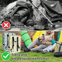 大容量便携式野餐背包，可折叠户外旅行收纳袋，可重复使用防水印花袋，配有可调节肩带，适合不同身高的人士使用。