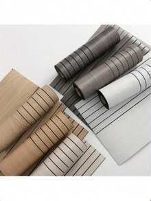 1 Roll 3D Vintage Luxury European Style Wood Grain Self-Adhesive Wallpaper, 3D Embossed Matte Finish, Waterproof PVC Resin Removable Wallpaper, Kitchen Oil-Proof Washable Tile Sticker, Bathroom Shower Wall Panel, Furniture Renovation Material, Suitable For Bedroom, Living Room, Bathroom, Kitchen And Other Wall Decor, Home Decoration - Multicolor - View 5