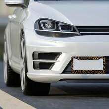 2-Piece Gold Leopard Print License Plate Frame Set - 12.2 X 6.2 Inch, Rust-Proof, Shock-Resistant, And Wind-Resistant License Plate Holders (Mounting Hardware Included). Fits All Vehicle Models. The Perfect Gift For Leopard Print Enthusiasts,License Plate Cover,Car Acessesories,License Plate Frame,Car Acessesories Women,Accesorios Para Carro,Car Decor - A - View 4
