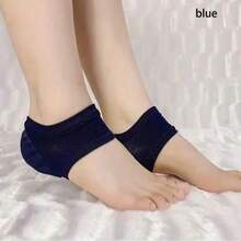 2pcs Moisturizing Gel Heel Socks, Silicone Toe-Less Spa Socks For Cracked Heels, Foot Protection Day & Night