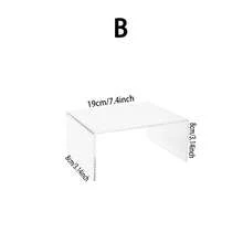 Acrylic Cake Display Stand, Transparent Rectangular Multi-Function Display For Retail Stores, Tabletop, Party Dessert Table, Cupcake & Collectible Display - Clear - View 8