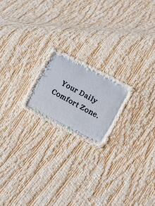 1pc Chenille Striped Sofa Cushion Cover, 1/2/3/4 Seater Sofa Seat Pad, Armrest & Backrest Protector, Non-Slip, Suitable For All Seasons - Beige - View 7