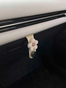 خطاف صندوق القفازات للسيارة، خطاف لاصق لصندوق القفازات، خطاف صندوق القفازات بزهرة صغيرة، خطاف تخزين للراكب الأمامي، خطاف تخزين داخلي للسيارة - متعدد الألوان - مشاهدة 2