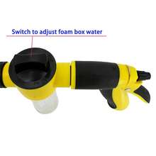 1PC High Pressure Car Wash Water Gun Household Car Wash Tools Metal Extension Rod Rubber Coating Hand Garden Irrigation ﻿ - Yellow - View 6