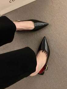 2025 New Pointed Toe Metallic Stiletto Heel Strap Sexy Red Patent Leather Sandals For Women