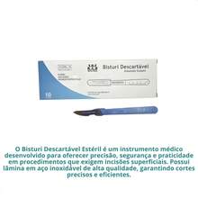 Kit Com 20 Unidades De Laminas De Bisturi Wiltex Número - 10