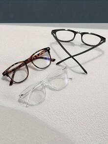 Retro Lightweight Fashion Eyeglasses Set, Stylish Full Frame Glasses, Suitable For Summer Beach, Outdoor Activities And Travel - Multicolor - View 4
