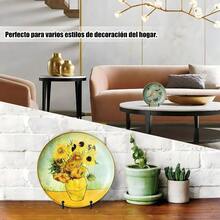 Soporte de Exhibición2 Piezas-3 Pulgadas Cuadros Tableros Decorativos libros Plato de Arte de Mesa Soporte de Marco de Fotos Para Foto Soporte de Placa de Caballete de Hierro Caballete de Fotos Negro - Negro3Pulgadas - Ver 4