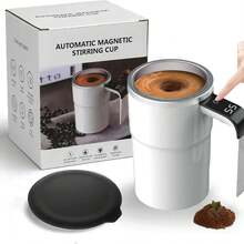 380ml Electric Self-Stirring Mug, USB Rechargeable Stainless Steel Mixing Cup, Automatic Stirring Coffee Cup Suitable For Coffee, Milk, Cocoa And Other Beverages - Multicolor - View 11