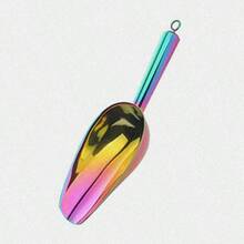 Pinzas para hielo Rascador de hielo acero inoxidable Candy Bar Buffet comercial Scoops Home Ice Scooper Pala Alimento Harina Tongs - Un color - Ver 1