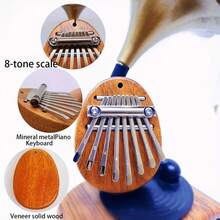 High-Quality 8-Key Kalimba: Finger Piano, Thumb Piano, 8-Key Kalimba, Mini 5-Finger Piano, Portable Thumb Piano, Niche Musical Instrument, Suitable For Gatherings And Gifts, An Ideal Gift Choice. - Multicolor - View 6